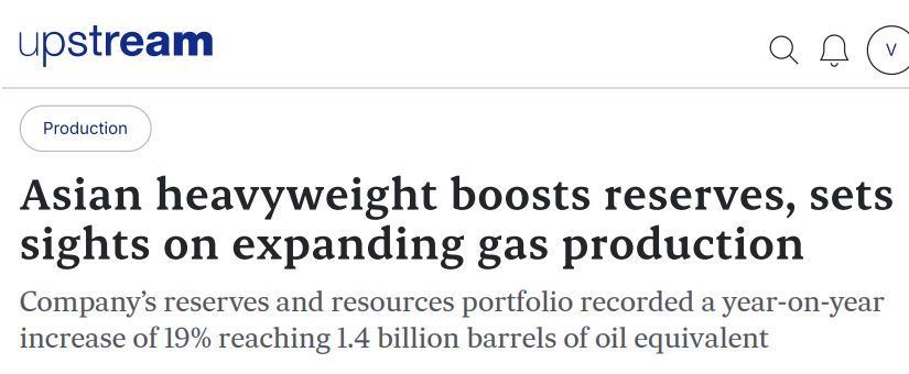 Asian heavyweight boosts reserves, sets sights on expanding gas production