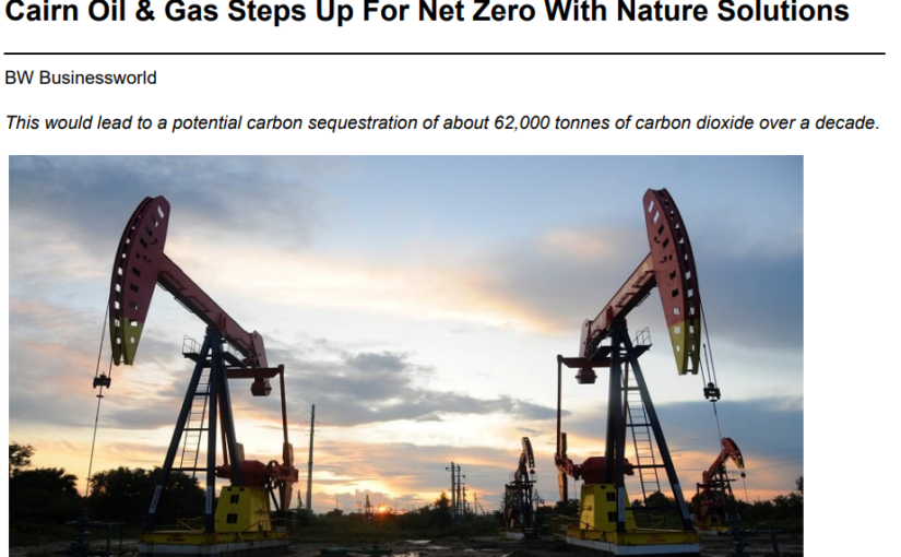 Cairn Oil & Gas Steps Up For Net Zero With Nature Solutions