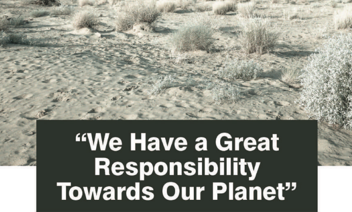 We Have a Great Responsibility Towards Our Planet